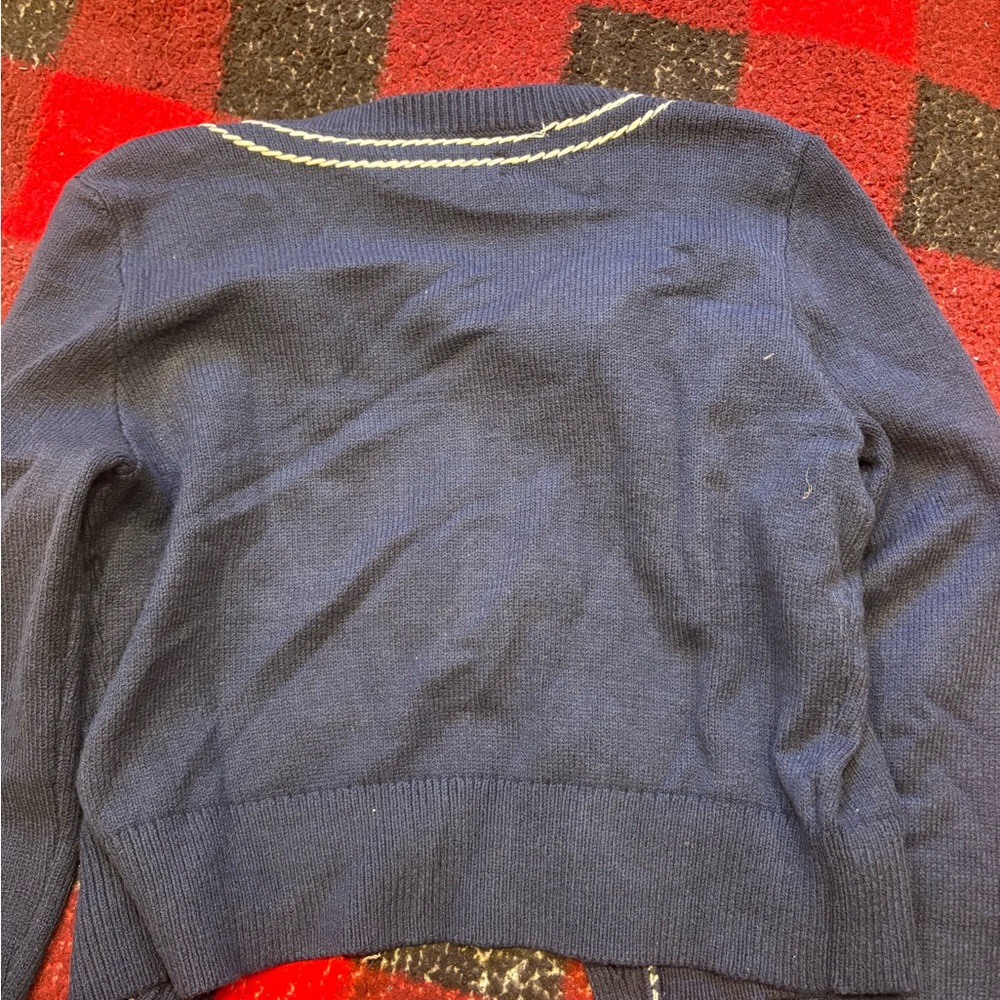 Loft Topstitched Sweater Jacket - image 7